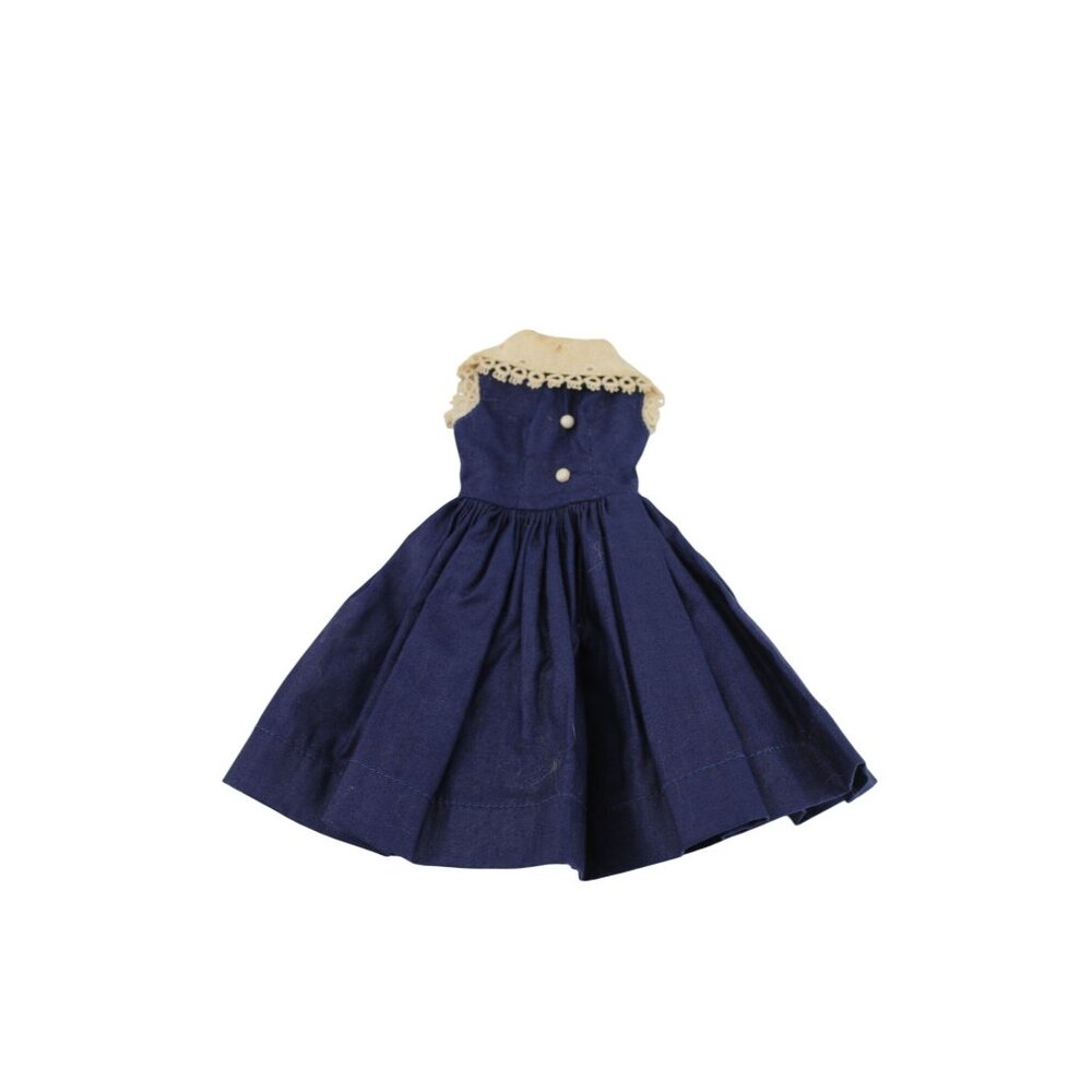 Vogue Jill Doll Navy Dress Polished Cotton Vintage 7405 94258